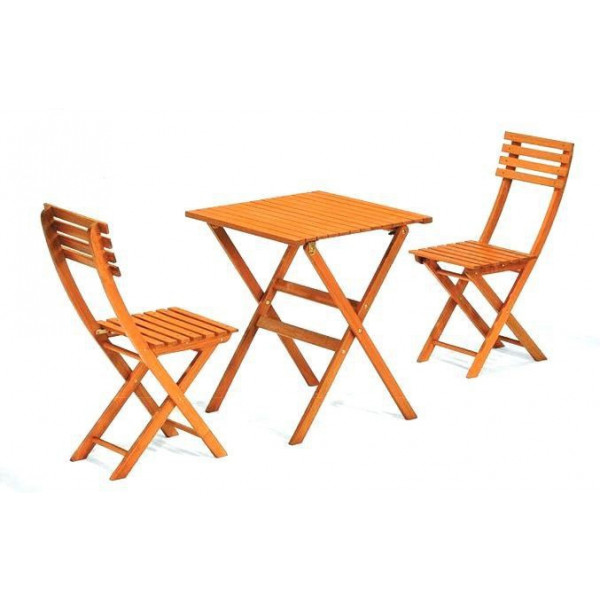 Drveni sto sa dve stolice