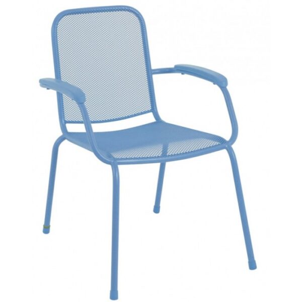 Bastenska metalna stolica lopo plava