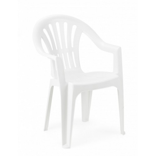 Bastenska stolica kona plasticna bela