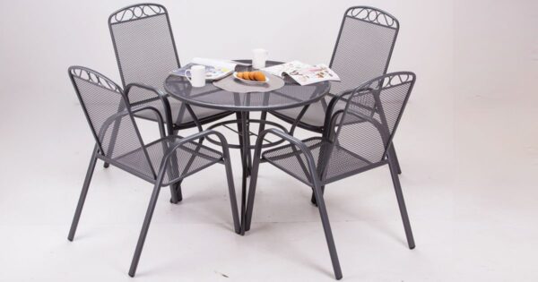 Melfi baštenski set sto i stolice sive boje