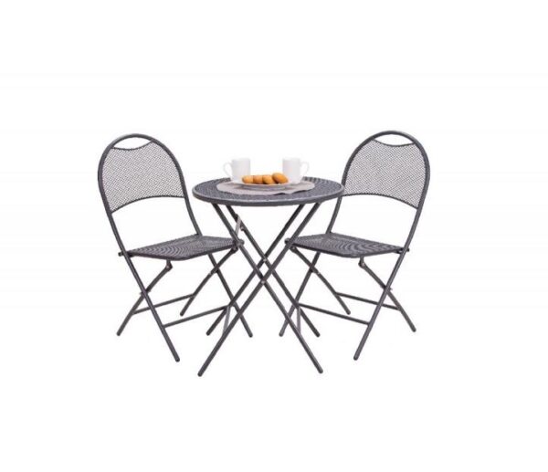Metalni sto i stolice za terasu