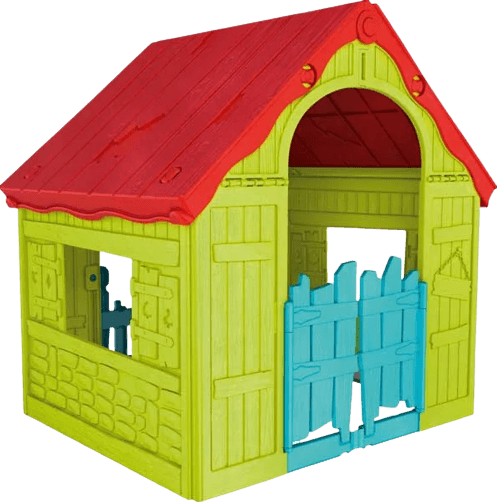 CURVER Kućica za decu Wonderfold play house, crvenazelenasvetlo plava