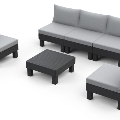 Baštenski Set Cantara Elements 5 Seater – Grafit